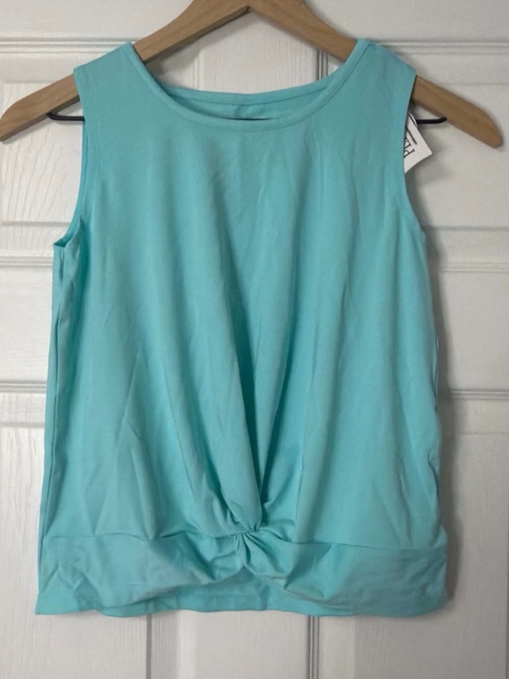 The Children's Place Aqua Knot-Front Tank Top